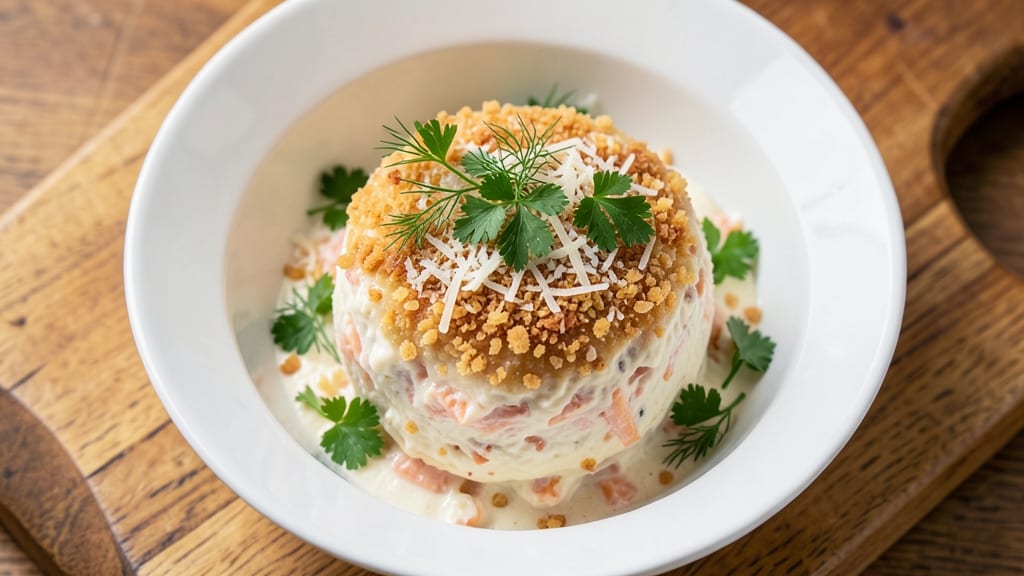 Canned Salmon Cheese Ball Recipe: Crunchy Herb Crown Over Flaky, Pull-Apart Magic