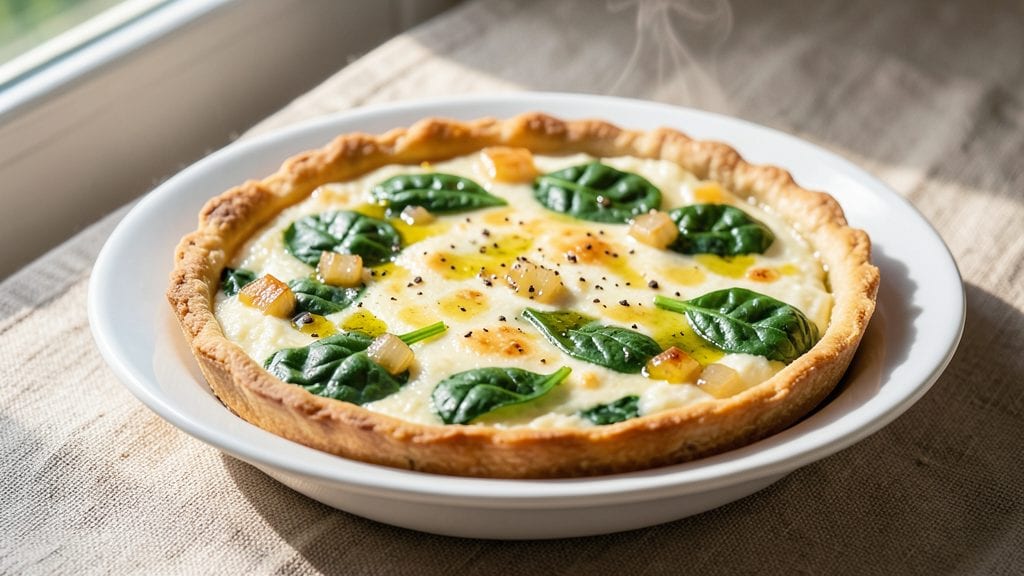 Cottage Cheese and Spinach Crustless Quiche Recipe: Silky Green Eggs with No-Bake Ease