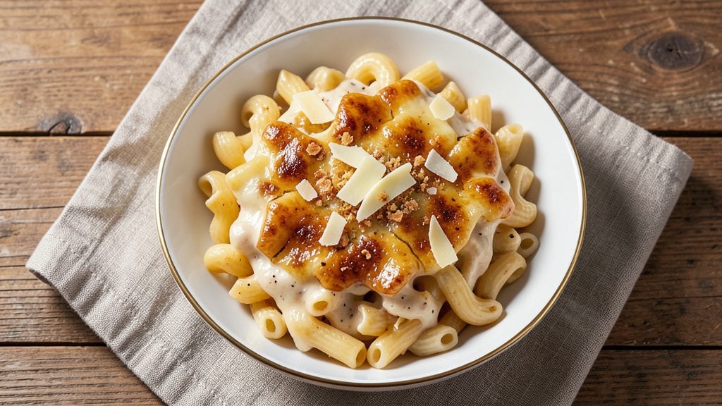 Martha Stewart Mac and Cheese Recipe with Gruyere: Crispy Herb Crown Over Nutty, Melty Swirls