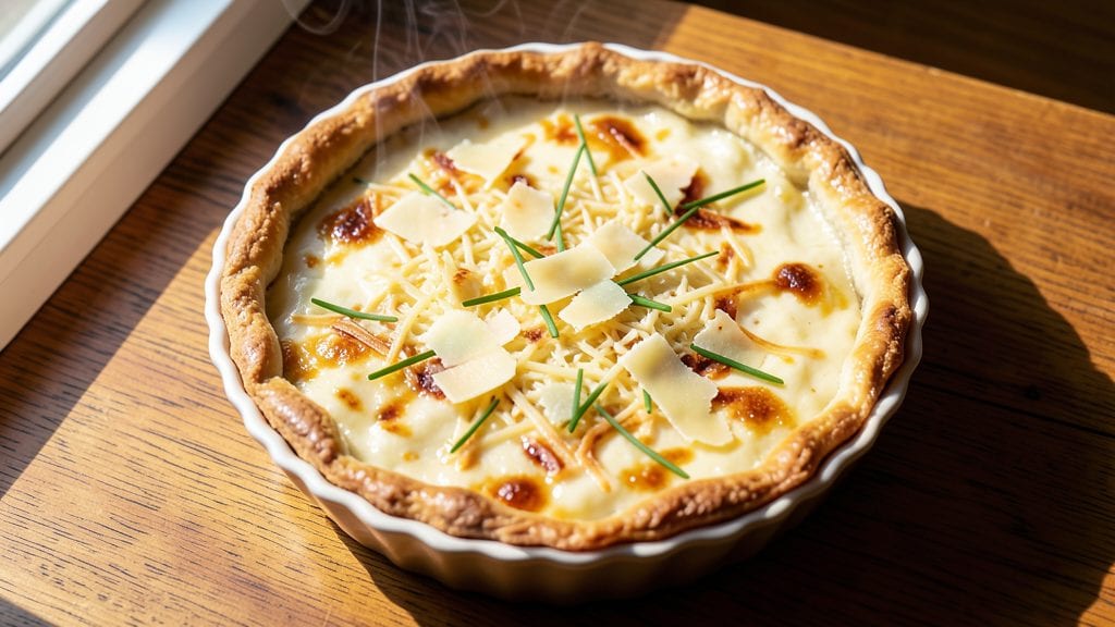 Swiss Cheese Quiche Recipe: Flaky Crust and Nutty Melted Swiss Magic